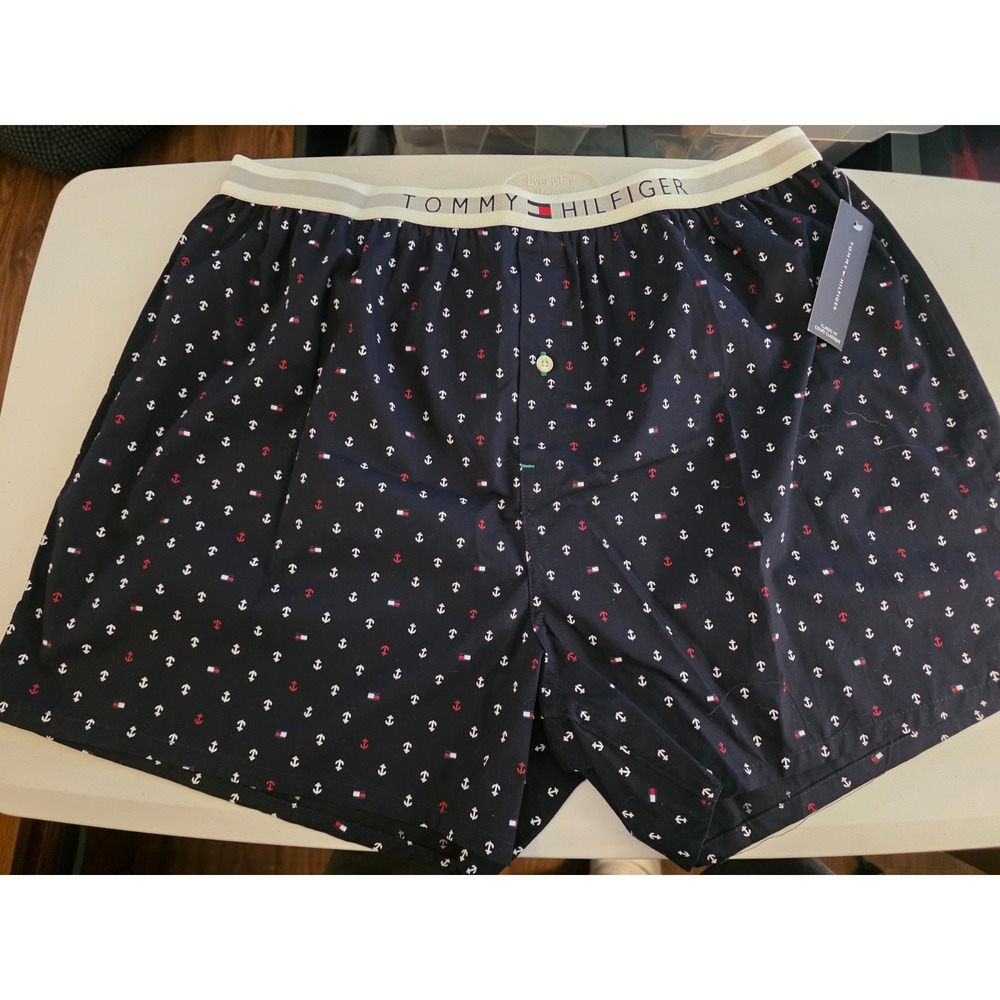 Tommy Hilfiger‎ Men's Navy Boxer Shorts SZ XL NWT